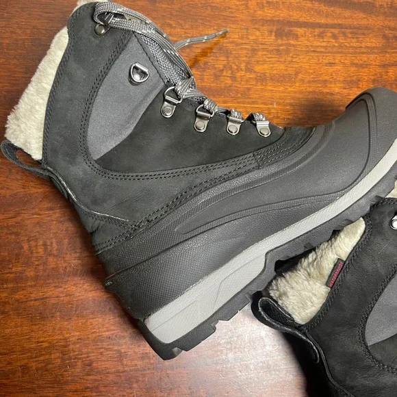 The North Face Waterproof Snow Boots Women's US 7 Black Faux Fur Lined Winter - Picture 10 of 16